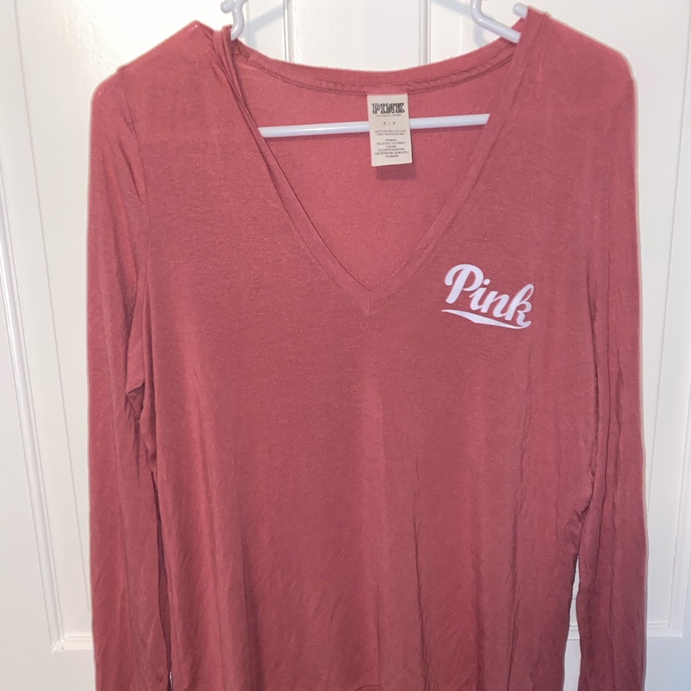 Pink long sleeve shirt